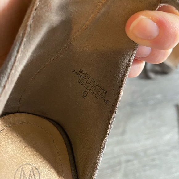 Low Grey Block Heel with Ankle Strap - Picture 7 of 7